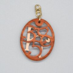 【木製】ラッキーナンバー358のネックレス