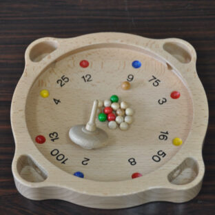 【木製】木のこまと球であそぶ