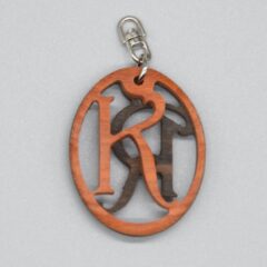 イニシャルネックレス　木の組み合わせ1