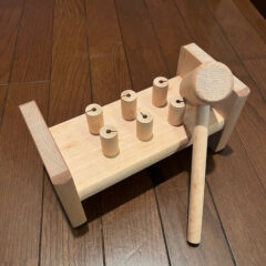 【木製】ハンマーでたたいて遊ぶ