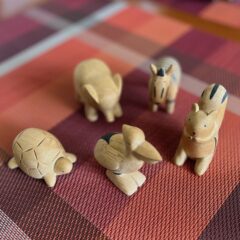 いやし系の木のおもちゃ〜ぽれぽれ動物
